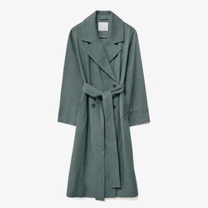 Green Balsam Drape Trench Coat - EUC (XXS)